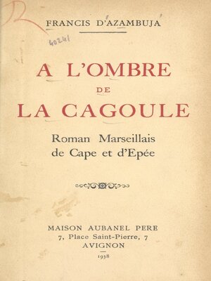 cover image of À l'ombre de la cagoule